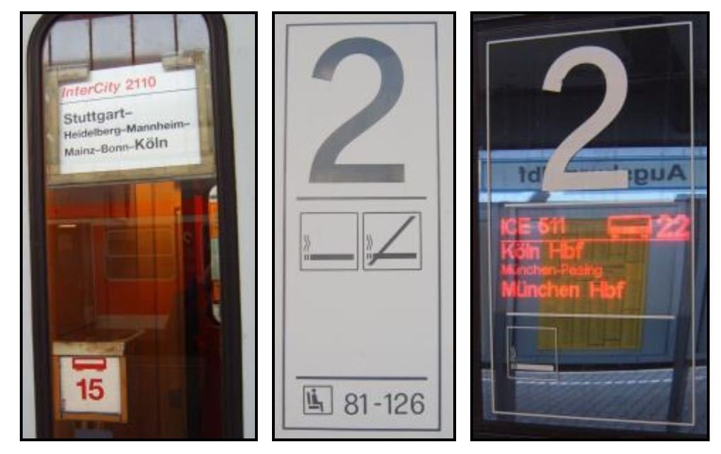 station coach class indicator
