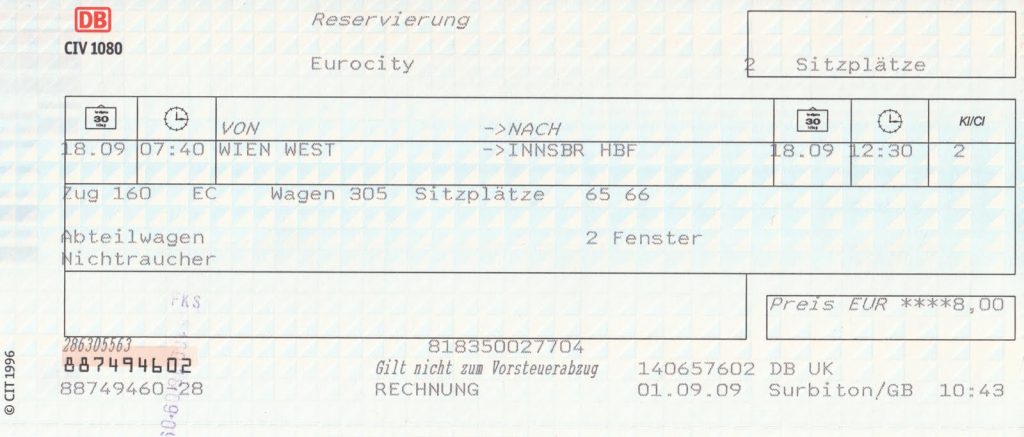 DB Seat Reservation