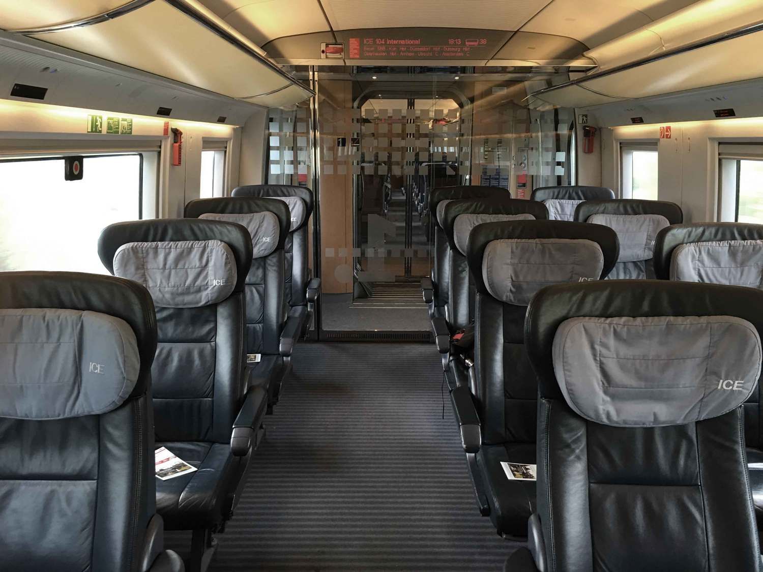 first class train travel germany