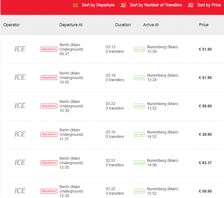How to buy a train ticket to Nuremberg in Berlin, Germany G2rail